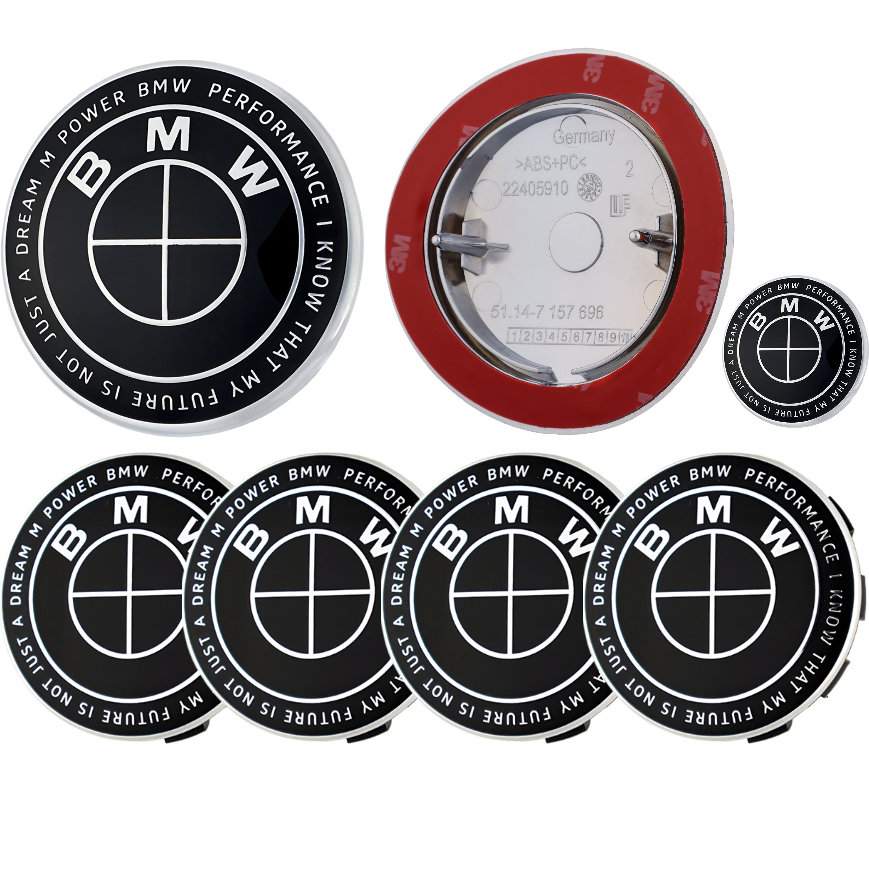 BMW Heritage Emblem | Full Black